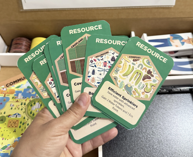 A closer look at the game's cards