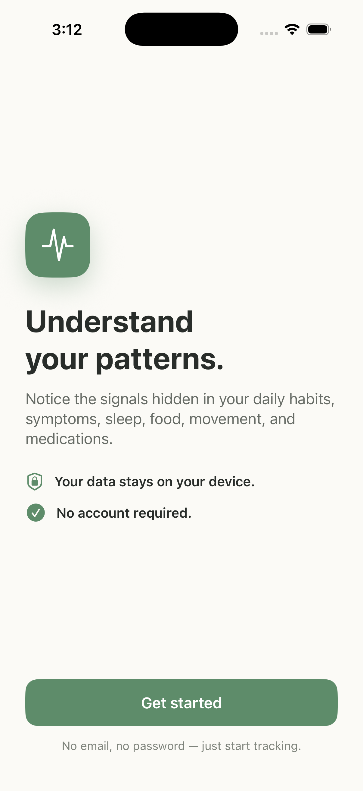 Welcome — Understand your patterns